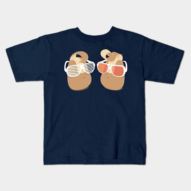 Cool Potatoes Kids T-Shirt by bortwein